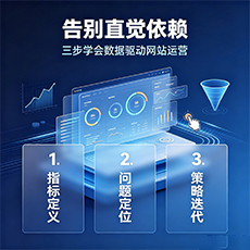 盐城建站-告别直觉依赖：三步学会数据驱动网站运营