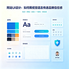 响水建站-网站UI设计：如何用视觉语言传递品牌信任感